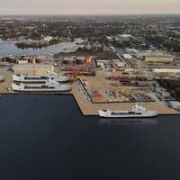 Eastern Shipbuilding Group, Inc. (ESG) commenced phase two of a itsinfrastructure improvement project at its Nelson Street government shipbuilding facility. Phase II rendering. Photo courtesy ESG