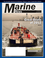 Marine News Magazine Cover Dec 2012 - Innovative Products & 