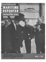 Maritime Reporter Magazine Cover Apr 1972 - 