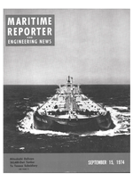 Maritime Reporter Magazine Cover Sep 15, 1974 - 