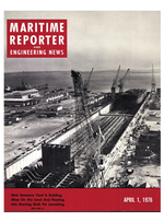 Maritime Reporter Magazine Cover Apr 1976 - 